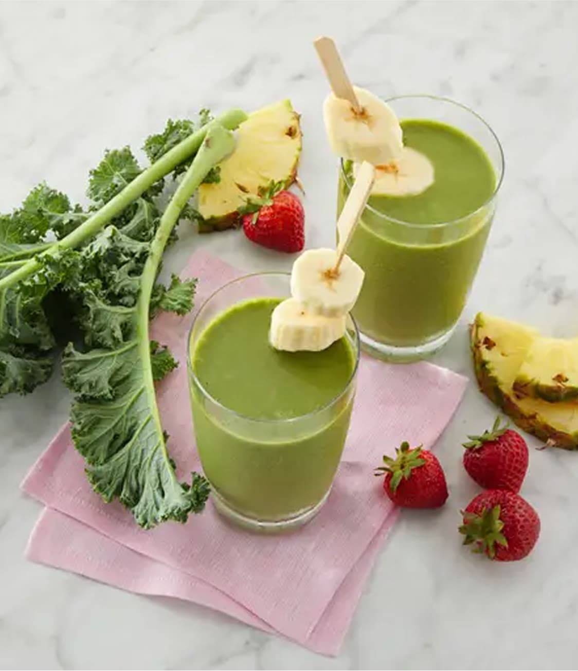 Fruit and Veggie Smoothie in glass