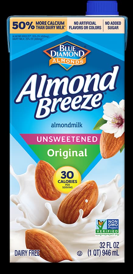 Almond milk unsweetened original carton