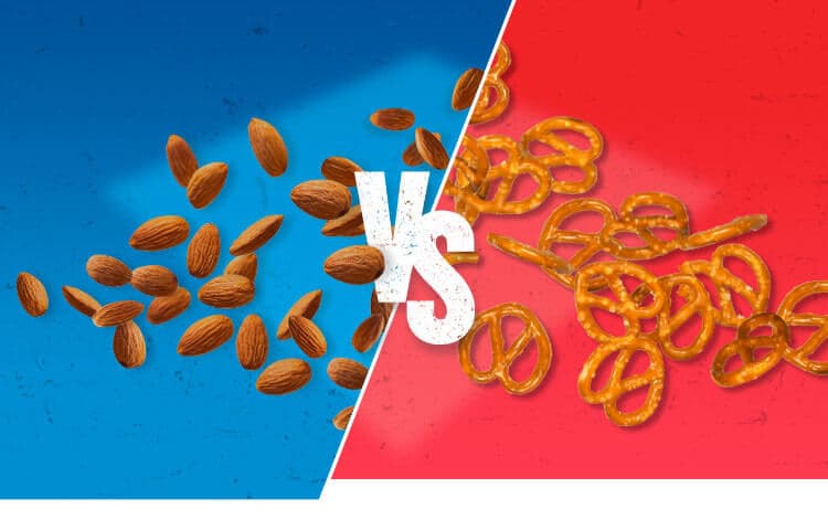 Almonds VS Pretzels