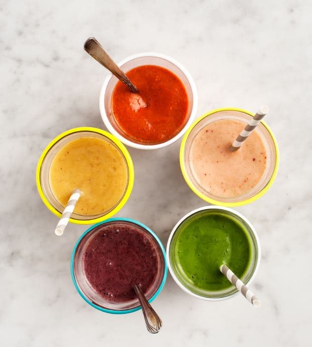 Rainbow Breakfast Smoothies (2)