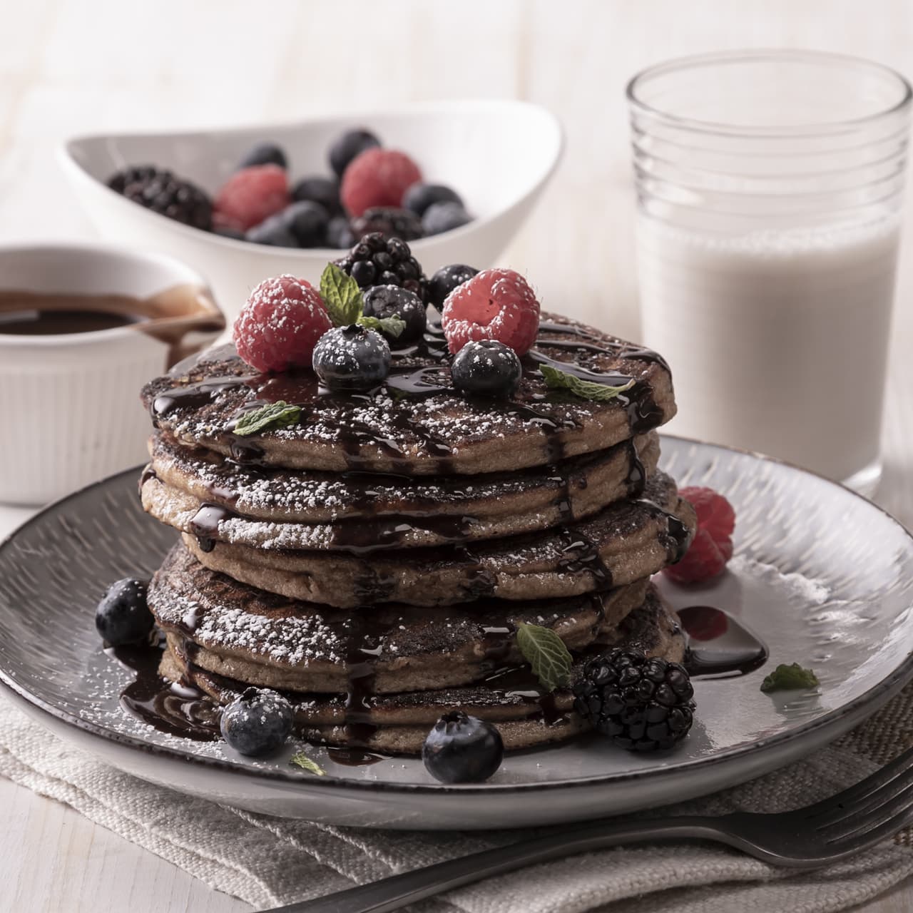 UnsweetenedChocolatePancakes