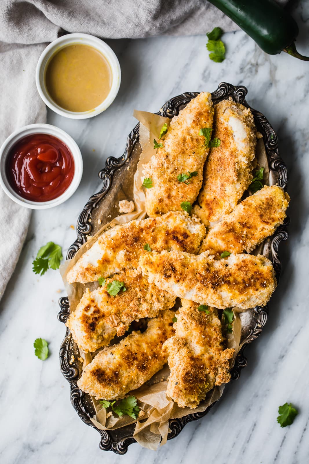 Baked Paleo Chicken Tenders with Honey Mustard Dip 02