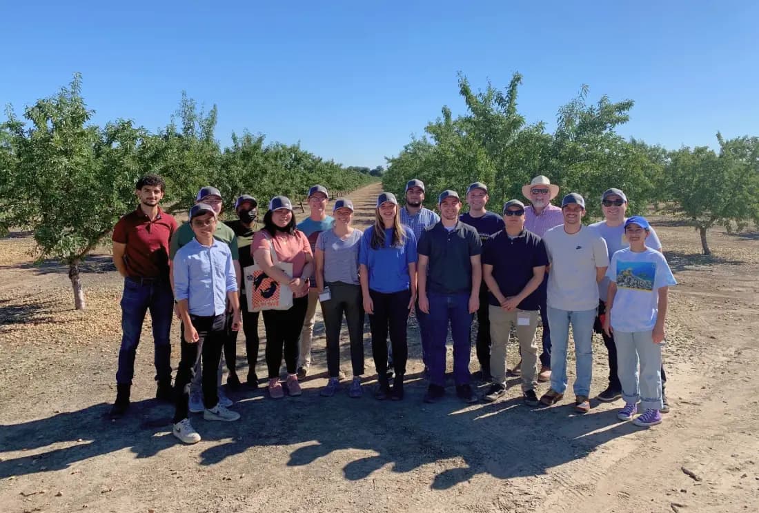 Interns in almond grove