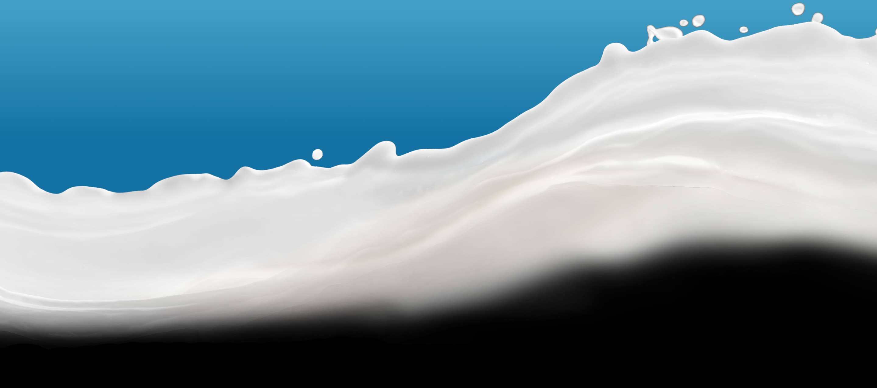 Wave of Almondmilk splashing