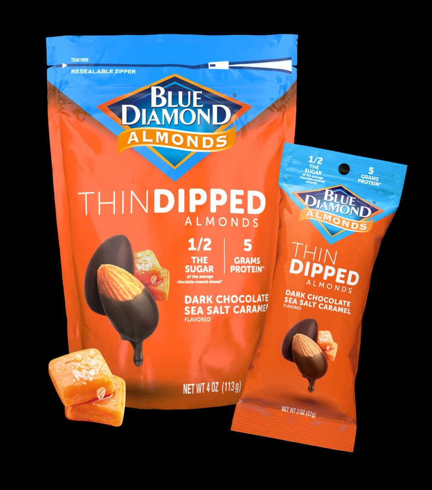 Thin Dipped Dark Chocolate Sea Salt Caramel Almonds