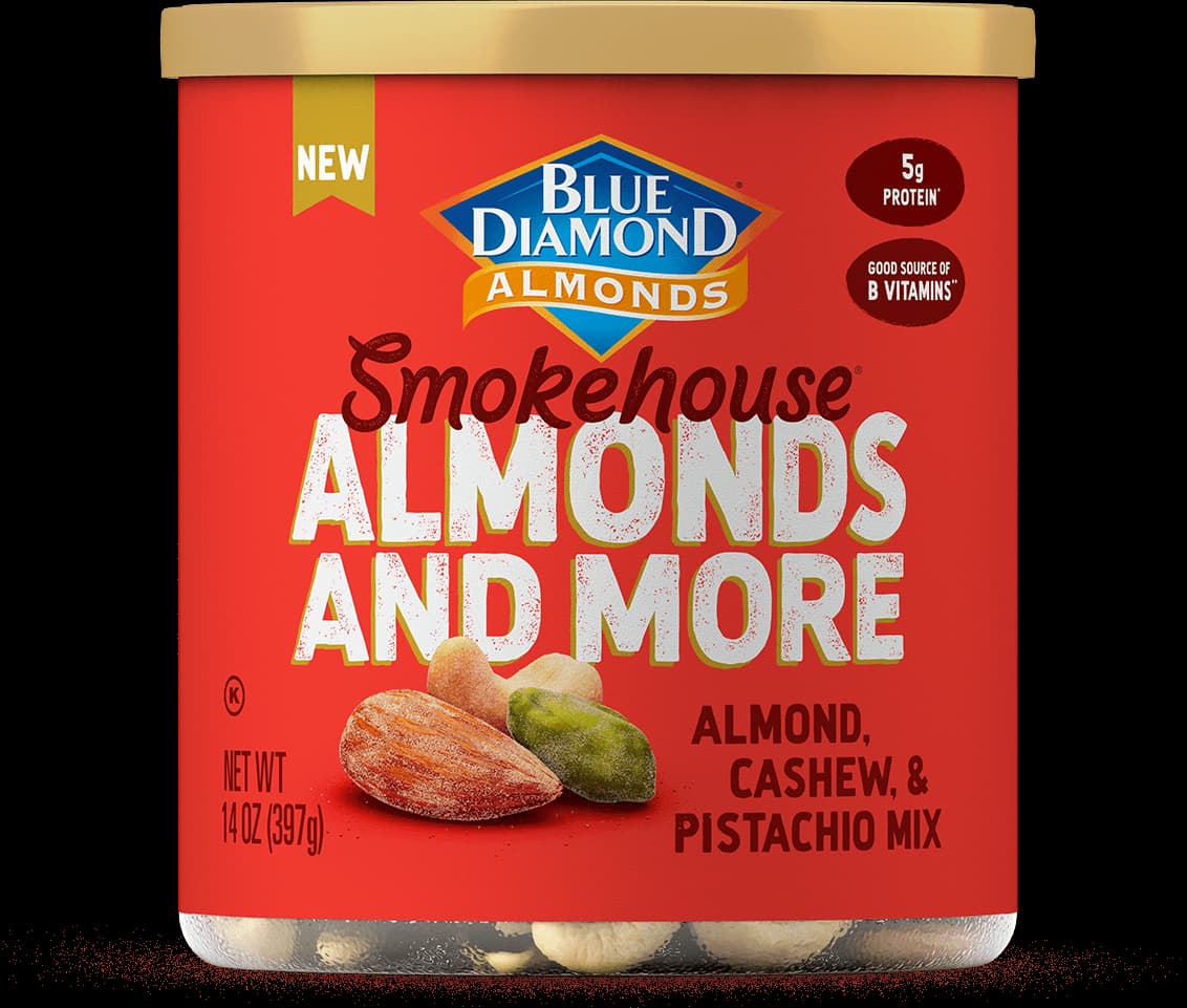 Can of Smokehouse Almond, Cashew, and Pistachio Mixed Nuts